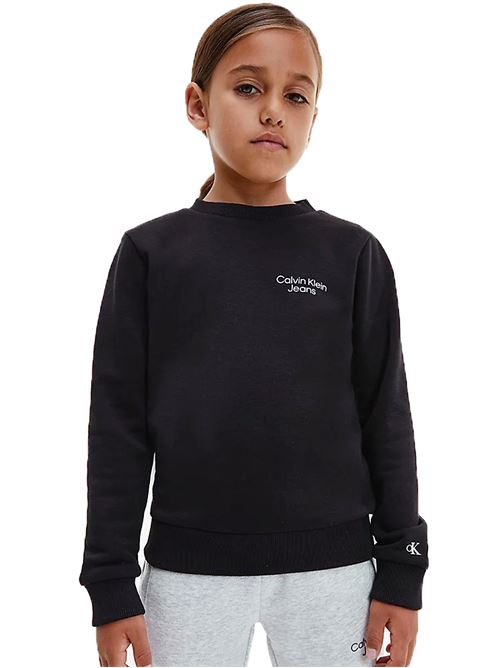 CALVIN KLEIN Girl's crew neck sweatshirt CALVIN KLEIN | CKIB0IB01292BEH